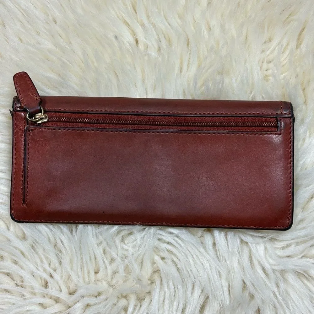 Coach vintage Legacy Leather Soft Wallet cognac color